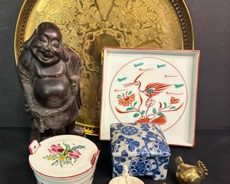 Tiffany And Co Porcelain Dish And Takahashi Jewelry Box