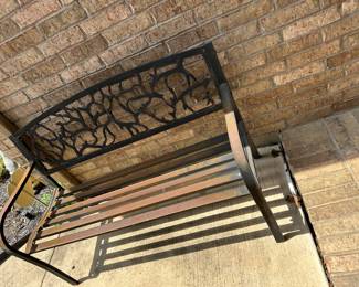 outdoor bench