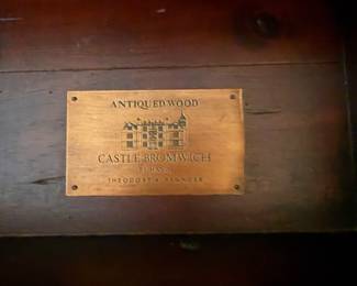 #8 Antique hand made Castle Bromwich by Theodore Alexander side table 30x18x29 $125.00
