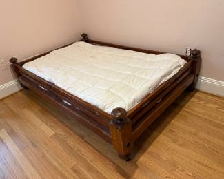 #53 Antique bed w/mattress 46x69x15 $60.00