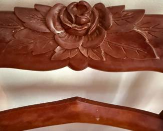 #7 Antique rose back chairs $150.00 Set of 5
