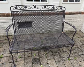 #47 Wrought iron loveseat $80.00