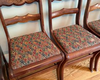 #7 Antique rose back chairs $150.00 Set of 5