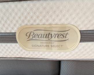 #37 King 4 poster bed with Beauty Rest mattress and box spring set $150.00