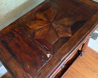 #8 Antique hand made Castle Bromwich by Theodore Alexander side table 30x18x29 $125.00