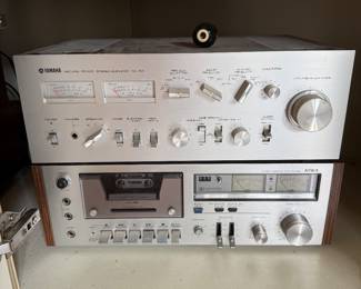 * #56 Yamaha Stereo Amplifier CA-810 $350.00
* #57 AIWA Stereo cassette deck AD-6350 $100.00