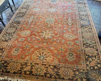 #29 Antique Handknotted wool rug 74x104 $250.00