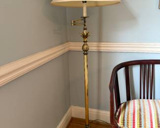 #2 Brass floor lamp 62"H $80.00