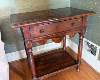 #8 Antique hand made Castle Bromwich by Theodore Alexander side table 30x18x29 $125.00