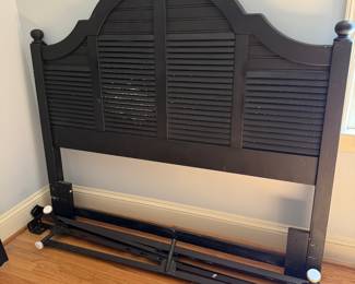 #33 queen/full headboard 62" with rails $60.00