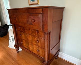#39 Antique cherry chest of drawers 44x24x49 as is $150.00