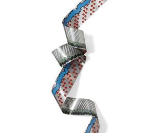 1279
Mary Chabre
20th century
Untitled ribbon, 2018
Painted aluminum
Signed and dated: M Chabre
Dimensions variable: 97" L x 6" W
Estimate: $500 - $700