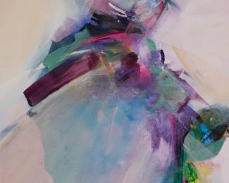 1223
Gregory Deane
b. 1938
"Crystalline"
Oil on canvas
Signed lower right: Gregory Deane / ©; titled by repute
50" H x 36" W
Estimate: $600 - $800