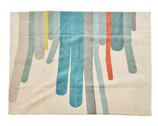 1171
Early 21st century
A Barber Osgerby "Homegrown Blue" rug
Marked verso along selvage edges: The Rug Company; with tag applied verso: BarberOsgerby / E. Barber & J. Osgerby For The Rug Company
Wool on wool foundation
10' L x 8' 3" W
Estimate: $800 - $1,000
