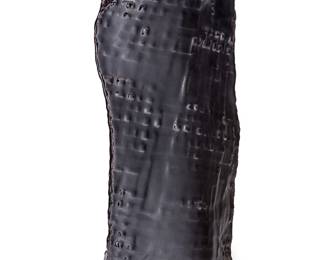 1176
Kelly Breslin
20th century
Untitled sculpture
Glazed ceramic
Signed to underside: Breslin
19.125" H x 10.25" W x 6.5" D
Estimate: $200 - $300