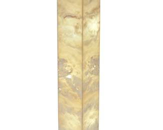 1251
Late 20th century
A large onyx pillar lamp
The three-light lamp encased in a carved onyx pillar, electrified
69.25" H x 12" W x 12" D
Estimate: $1,000 - $2,000