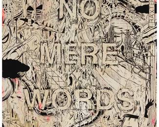 1334
Mark Todd
b. 1950
"No Mere Words," circa 2011
Oil and mixed media on panel
Signed near the left edge of the upper left quadrant: m. todd; signed again, verso: Mark Todd; titled and dated by repute
61.75" H x 40.5" W
Estimate: $800 - $1,200