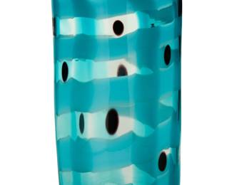 1096
Ann Wåhlström (b. 1957)
An art glass vase, 2005
Etched signature, date, and inscription to underside: Ann Wåhlström © / Pilchuck
Blown at the Pilchuck Studios in Washington, the large vase with spiraling milk glass
17.75" H x 9.5" W
Estimate: $300 - $500