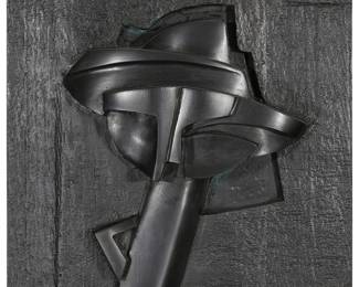 1268
Faustino Aizkorbe
b. 1948
Untitled
Bas-relief bronze mounted to wood
With the incised signature along the lower portion of the outer right edge: Aizkorbe
7.5" H x 7.625" W x 2.25" D
Estimate: $600 - $800