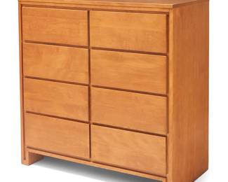 1012
Mid-20th century
A Conant Ball dresser
With burn mark to drawer interior: Conant Ball Furniture Makers [CB cipher]
Designed by Leslie Diamond for Conant Ball, the birch wood dresser with eight drawers
40.75" H x 40.25" W x 20.25" D
Estimate: $400 - $600