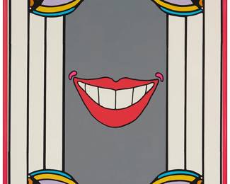1072
Peter Max
b.1937
"Hello," 1969
Lithograph in colors on paper
Unsigned; with the artist's name printed near the center of the lower edge: Peter Max
Sight: 59.5" H x 39.5" W
Estimate: $400 - $600