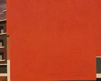 1260
John Ferry
b. 1973
"Kansas City," 2003
Oil on panel
Signed, titled, and dated in ink, verso: John Ferry / 2003
11" H x 8" W
Estimate: $400 - $600