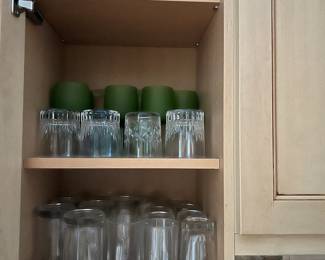 fully stocked kitchen. organized and neat