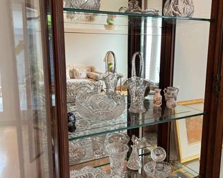 huge assortment of cut glass in every shape and size