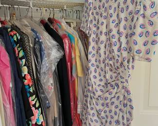 vintage clothing including some designer pieces (carolina herrera shown here)