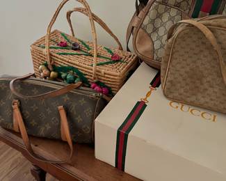 louis vuitton + gucci bags