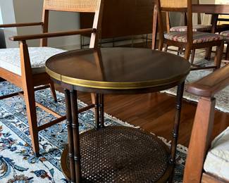 faux bamboo side table