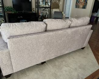 Back of sofa chaise.