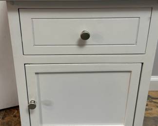 White accent cabinet