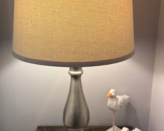 Silver table lamp