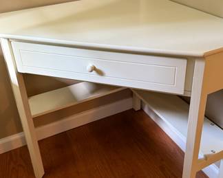 White corner desk