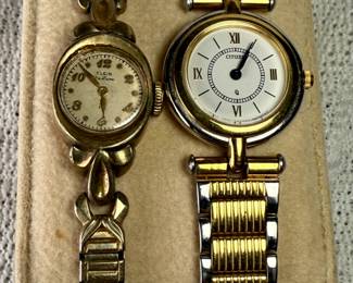 Elgin and Citizen goldtone watches