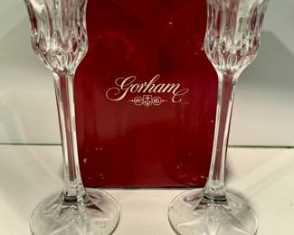 Gorham "Althea" crystal candlesticks