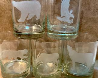 Georg Jensen "Endangered Wildlife Animals Series" whiskey glasses