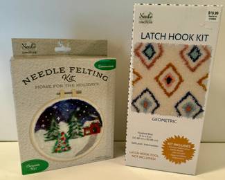 Needle Felting and Latch Hook craft kits (new)