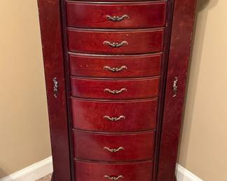Bombay style jewelry cabinet