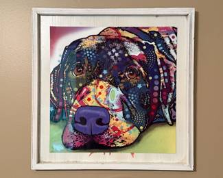 Framed print "Savvy Labrador" by Dean Russo