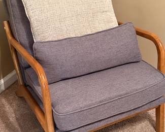 Karl Home chenille accent chair (1 of 2)