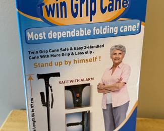 Twin Grip folding cane