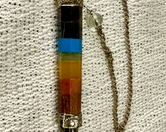 7 Chakra bonded natural gemstone pendant