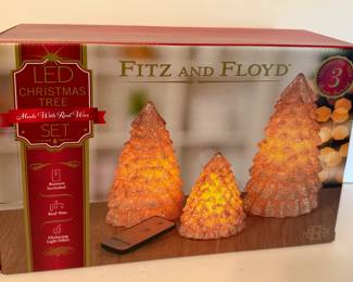 Fitz and Floyd LED candle set