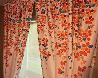 Floral window panels