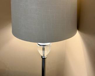 Silver pole lamp