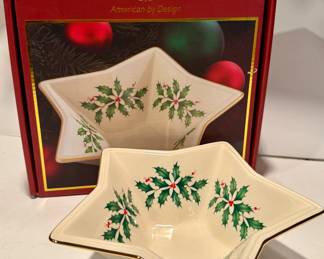 Lenox "Holiday Star" candy bowl