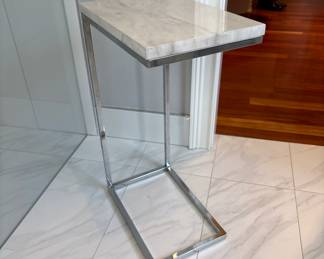 Chair Side End Table w/Chrome Base!
