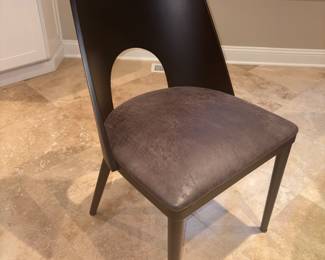 Mitchell Gold + Bob Williams “Addie” Pewter Dining Table & Arhaus Black Dining Chairs!